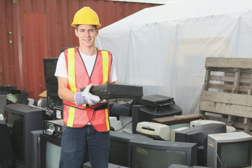 Eco-friendly and safe garage clearance practices in action